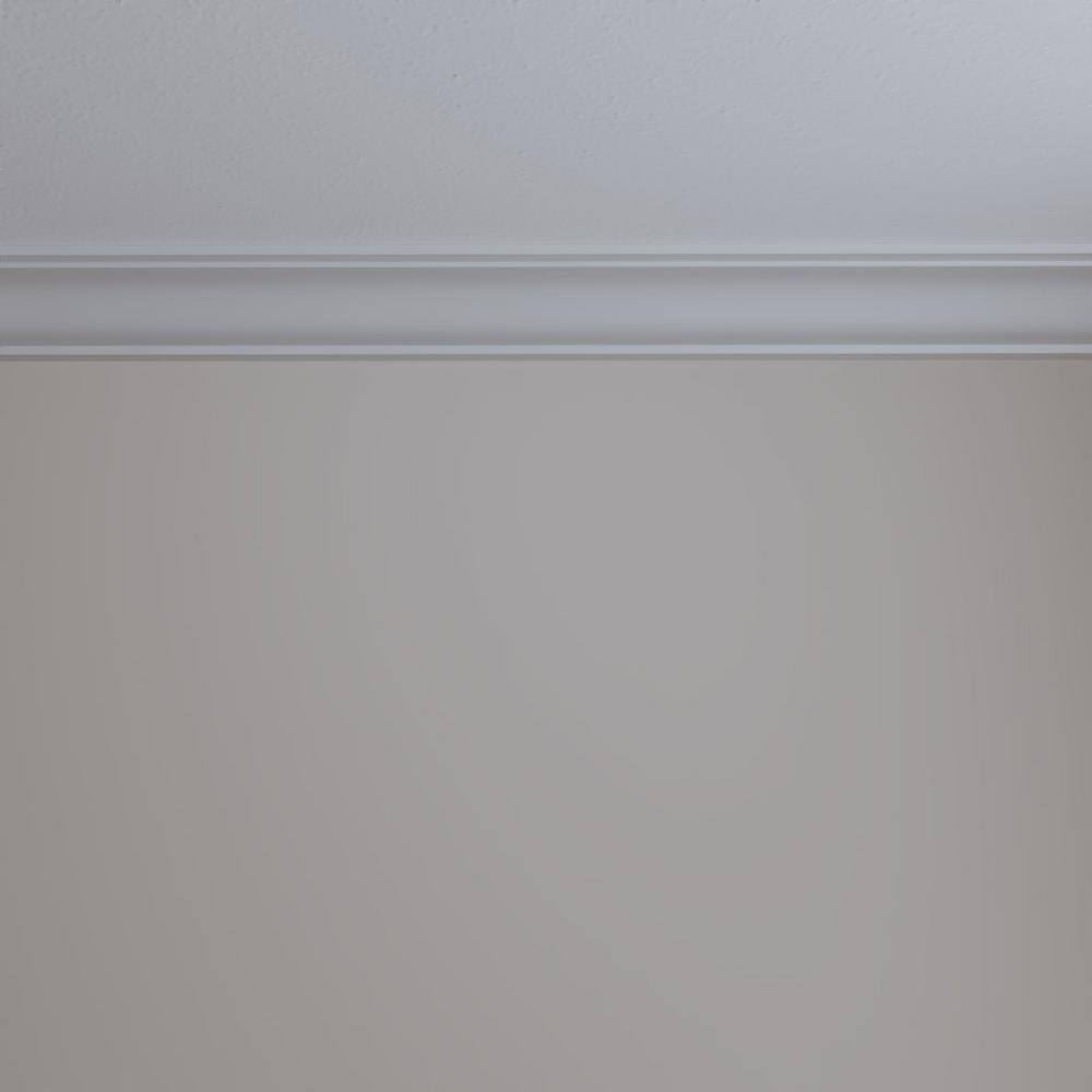 Ekena Millwork 5-3/8 in. x 2-1/8 in. x 94-1/2 in. Foster Smooth Crown Moulding