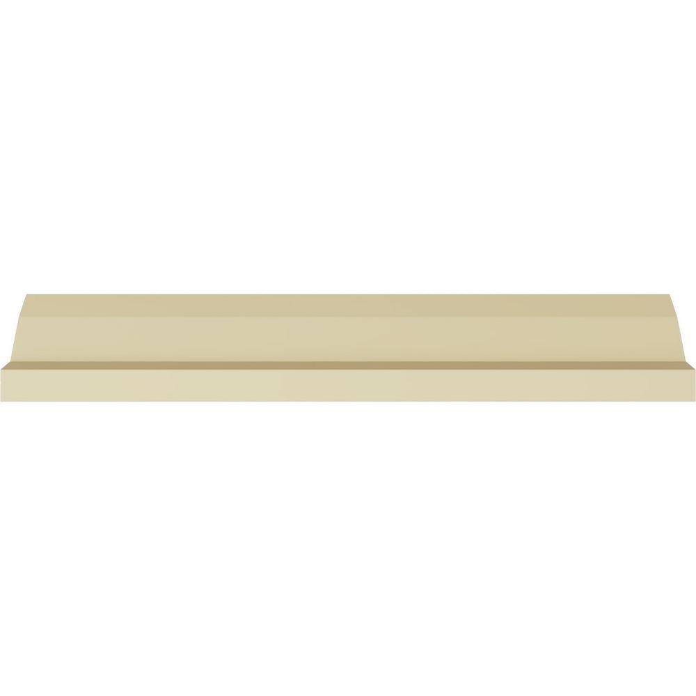 Ekena Millwork 2-3/4 in. x 2-7/8 in. x 94-1/2 in. Polyurethane Caputo Crown Moulding