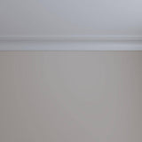 Ekena Millwork 3-1/ in. x 3-3/8 in. x 4-7/8 in. x 94-1/2 in. Holmdel Traditional Smooth Polyurethane Crown Moulding (12-Pack)