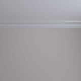 Ekena Millwork 3 in. x 3 in. x 94-1/2 in. Polyurethane Palmetto Smooth Crown Moulding