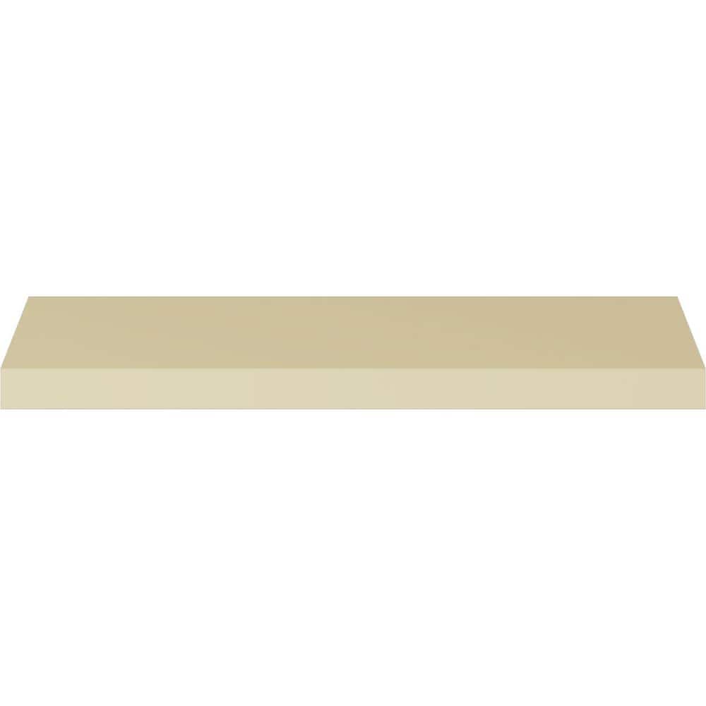 Ekena Millwork 3 in. x 3 in. x 94-1/2 in. Polyurethane Palmetto Smooth Crown Moulding