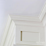 Ekena Millwork 4-3/4 in. x 3-3/8 in. x 94-1/2 in. Polyurethane Devon Smooth Crown Moulding