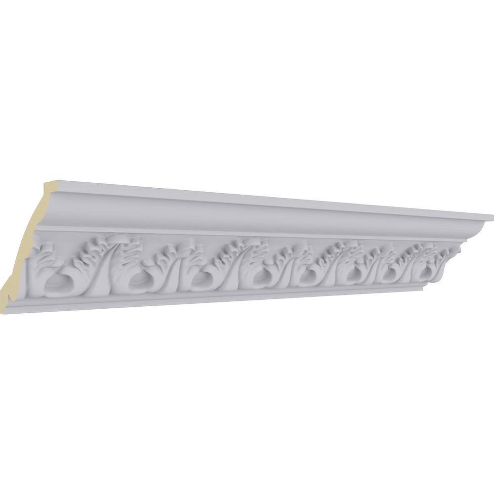 Ekena Millwork 3-5/8 in. x 3-1/8 in. x 94-1/2 in. Polyurethane Legacy Crown Moulding