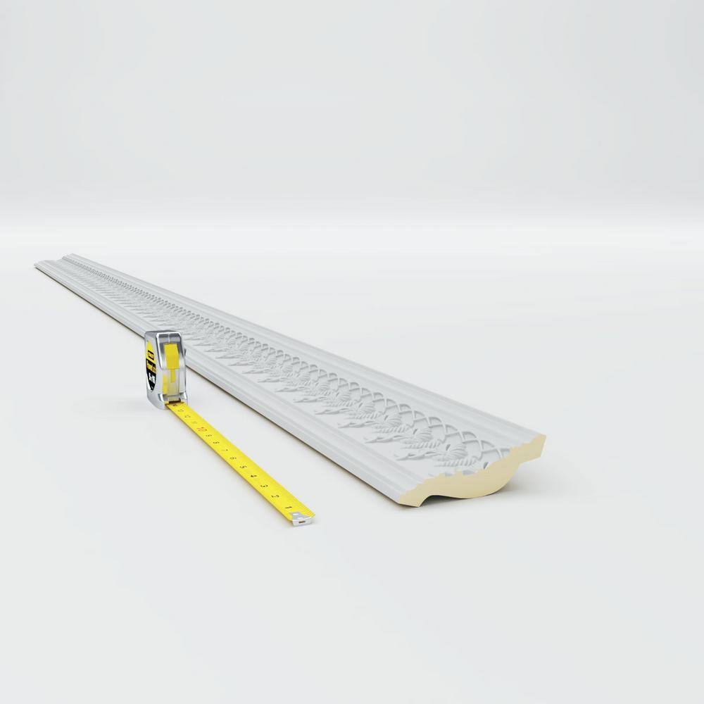 Ekena Millwork 2-3/4 in. x 4-1/4 in. x 94-1/2 in. Polyurethane Scott Crown Moulding