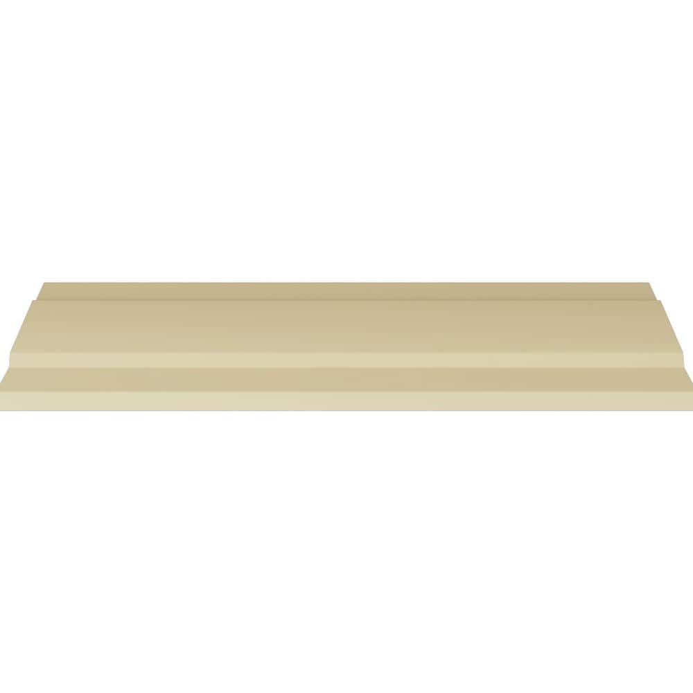Ekena Millwork 3-7/8 in. x 3-1/2 in. x 94-1/2 in. Polyurethane Bulwark Dentil and Rope Crown Moulding