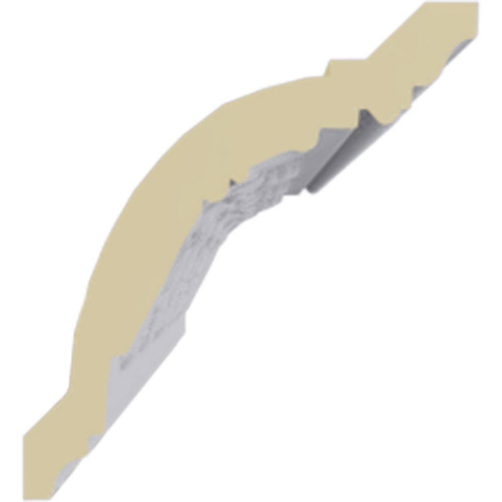 Ekena Millwork 4 in. x 4-3/8 in. x 94-1/2 in. Polyurethane Versailles Crown Moulding