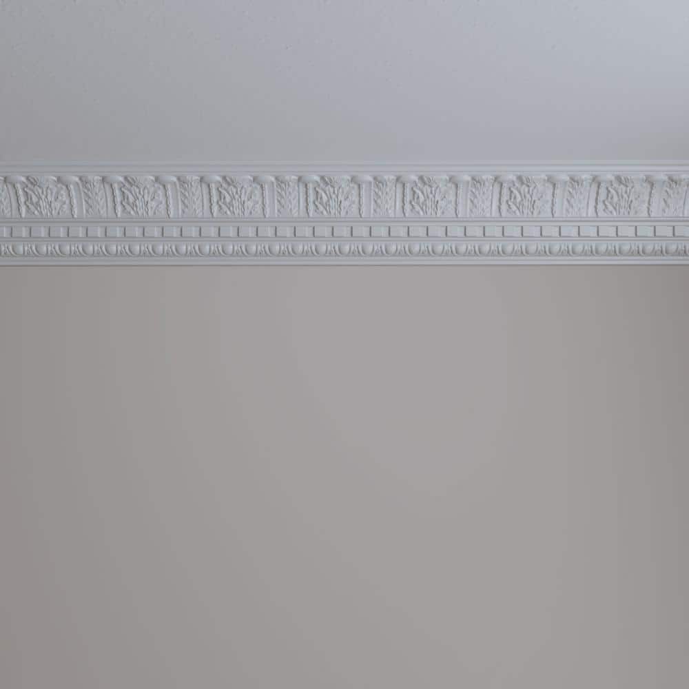 Ekena Millwork 4-3/4 in. x 4-3/4 in. x 94-1/2 in. Polyurethane Wakefield Crown Moulding