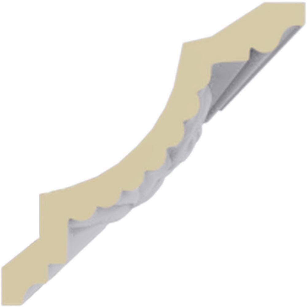 Ekena Millwork 4-1/4 in. x 4-1/4 in. x 94-1/2 in. Polyurethane Winston Crown Moulding