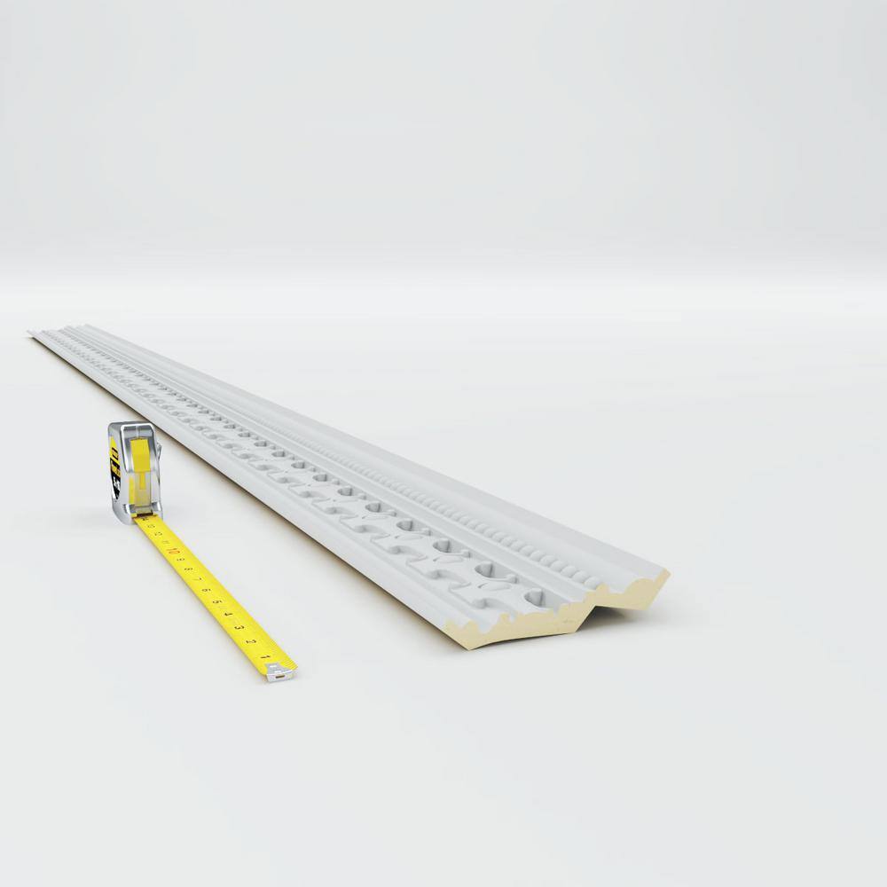 Ekena Millwork 4-1/8 in. x 4-1/8 in. x 94-1/2 in. Polyurethane Zadlo Crown Moulding