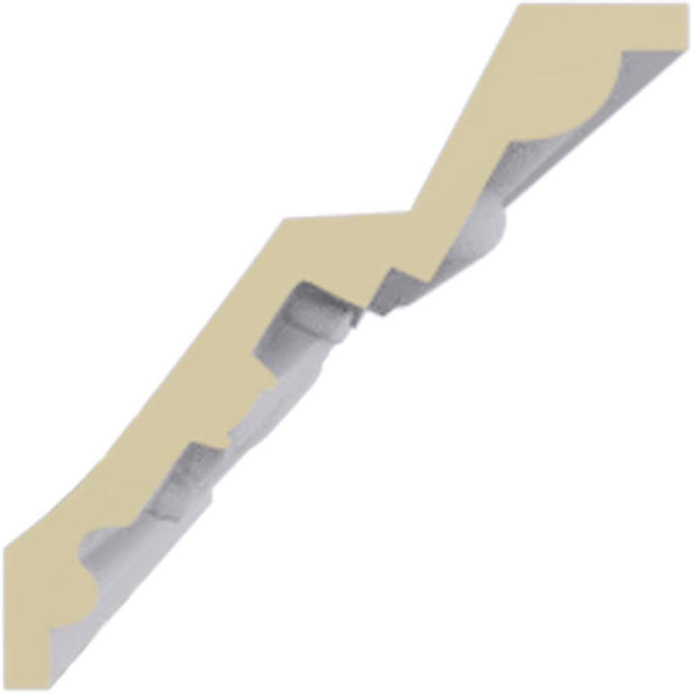 Ekena Millwork 4-1/8 in. x 4-1/8 in. x 94-1/2 in. Polyurethane Zadlo Crown Moulding