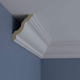 Ekena Millwork 5 in. x 4 in. x 94-1/2 in. x 6-3/8 in. Polyurethane Edwards Smooth Crown Moulding