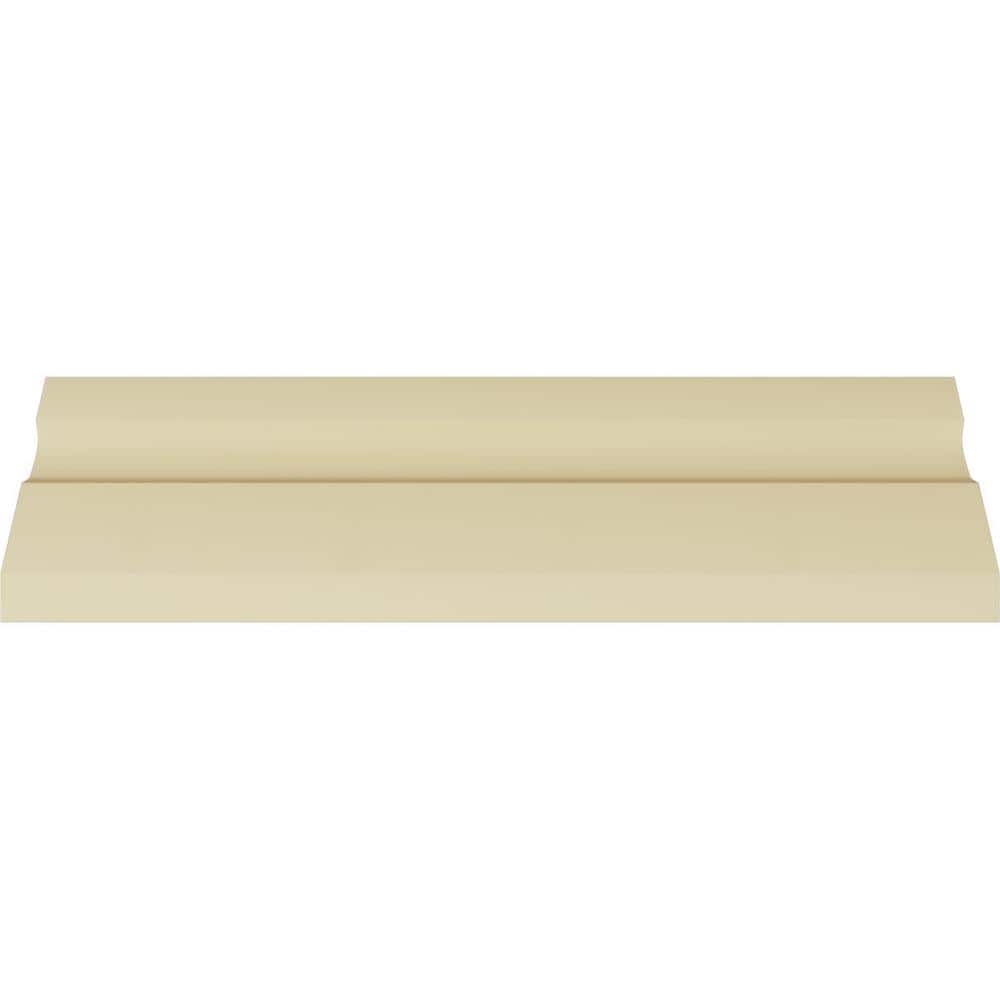 Ekena Millwork 2-7/8 in. x 4-5/8 in. x 94-1/2 in. Polyurethane Dentil Crown Moulding
