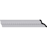 Ekena Millwork 4-3/4 in. x 4-3/4 in. x 94-1/2 in. Polyurethane Linus Crown Moulding