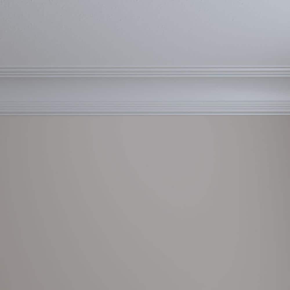 Ekena Millwork 5-1/4 in. x 5-3/8 in. x 94-1/2 in. Polyurethane Diane Crown Moulding