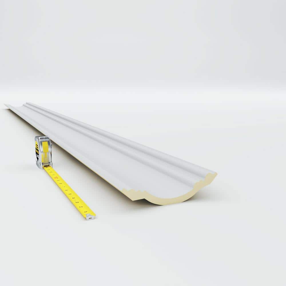 Ekena Millwork 5-1/4 in. x 5-3/8 in. x 94-1/2 in. Polyurethane Diane Crown Moulding