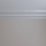 Ekena Millwork 6-3/8 in. x 5-5/8 in. x 94-1/2 in. Polyurethane Versailles Smooth Crown Moulding