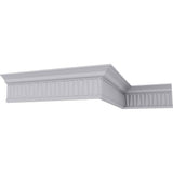 Ekena Millwork 3 in. x 5-5/8 in. x 94-1/2 in. Polyurethane Naomi Crown Moulding