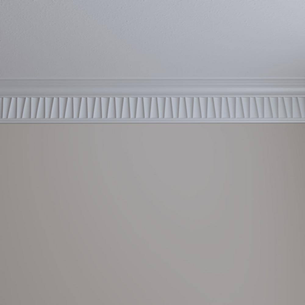 Ekena Millwork 3 in. x 5-5/8 in. x 94-1/2 in. Polyurethane Naomi Crown Moulding