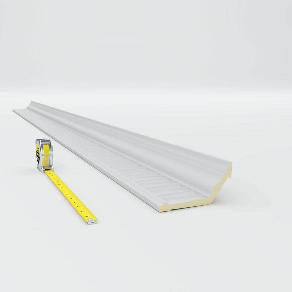 Ekena Millwork 3 in. x 5-5/8 in. x 94-1/2 in. Polyurethane Naomi Crown Moulding