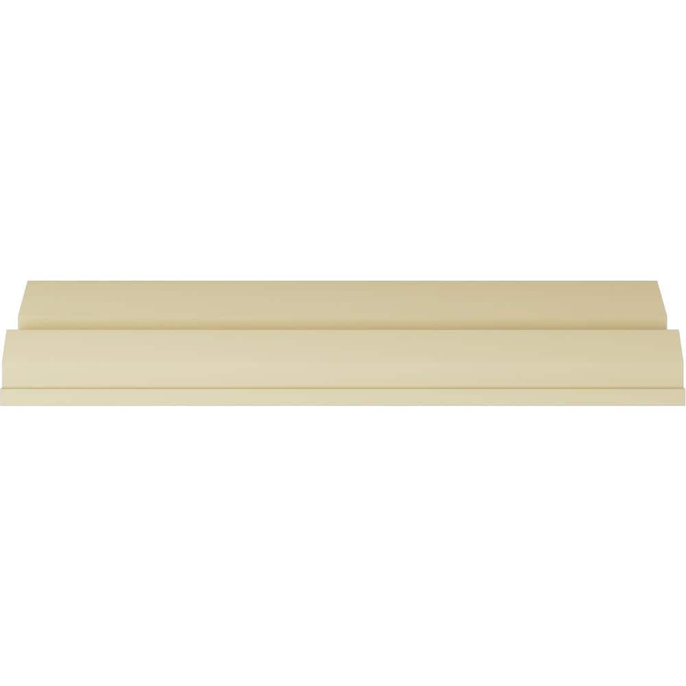 Ekena Millwork 4-3/4 in. x 6-3/4 in. x 94-1/2 in. Polyurethane Dentil Crown Moulding