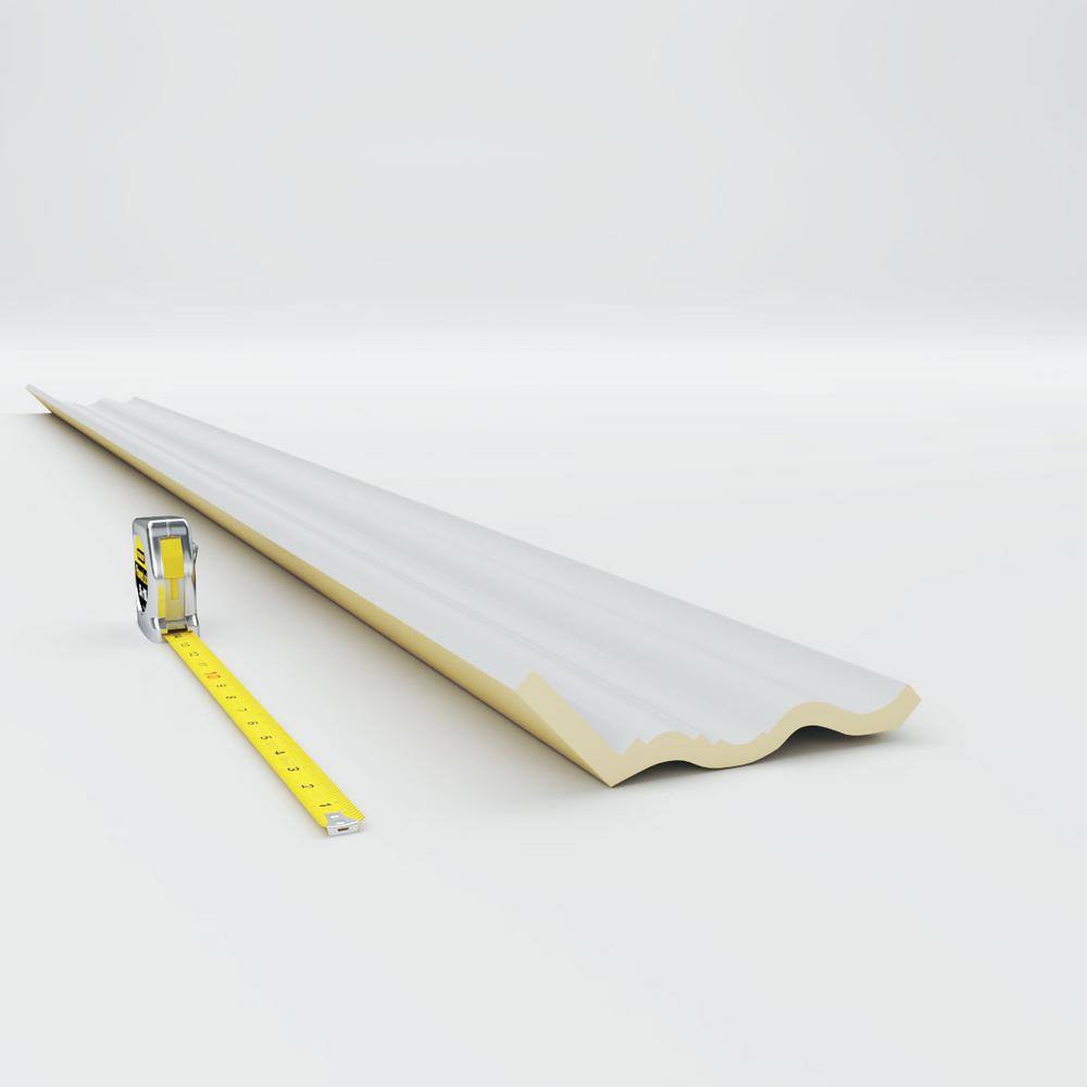 Ekena Millwork 5-1/2 in. x 94-1/2 in. x 6-7/8 in. Polyurethane Crown Fascia Moulding