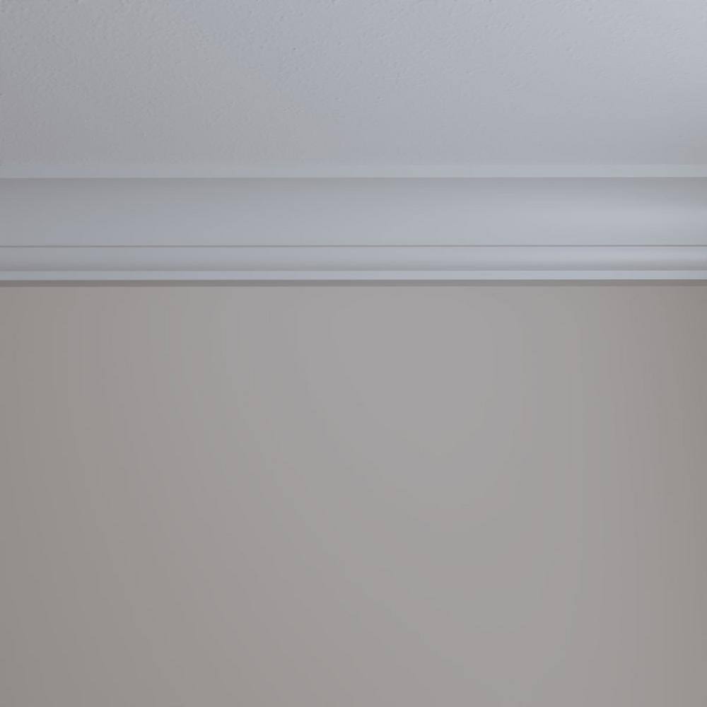 Ekena Millwork 4-5/8 in. x 5-5/8 in. x 94-1/2 in. Polyurethane Marseille Crown Moulding