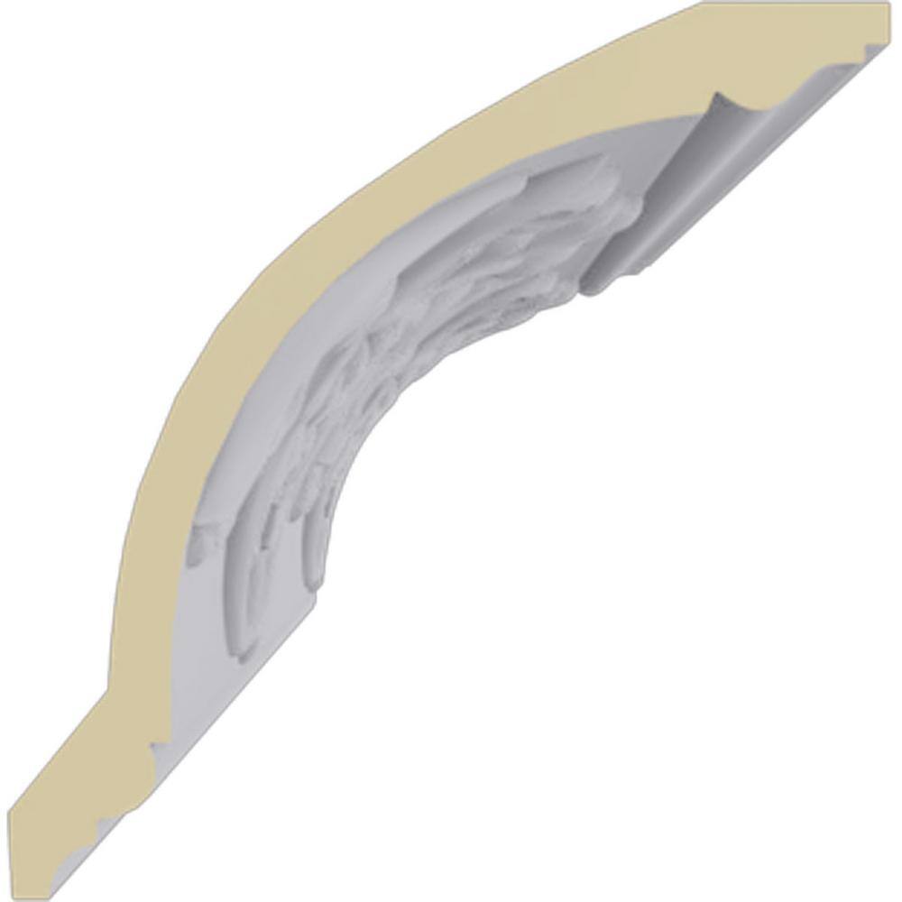 Ekena Millwork 6-1/4 in. x 6-3/8 in. x 94-1/2 in. Polyurethane Cornelia Crown Moulding