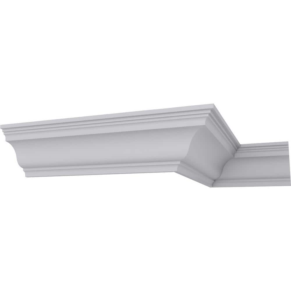 Ekena Millwork 5-7/8 in. x 5-7/8 in. x 94-1/2 in. Polyurethane Edwards Crown Moulding