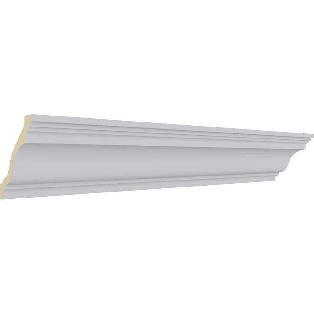 Ekena Millwork 5-7/8 in. x 5-7/8 in. x 94-1/2 in. Polyurethane Edwards Crown Moulding