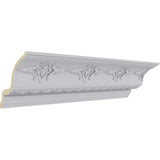 Ekena Millwork 7 in. x 6-1/4 in. x 94-1/2 in. Polyurethane Egg and Dart Crown Moulding
