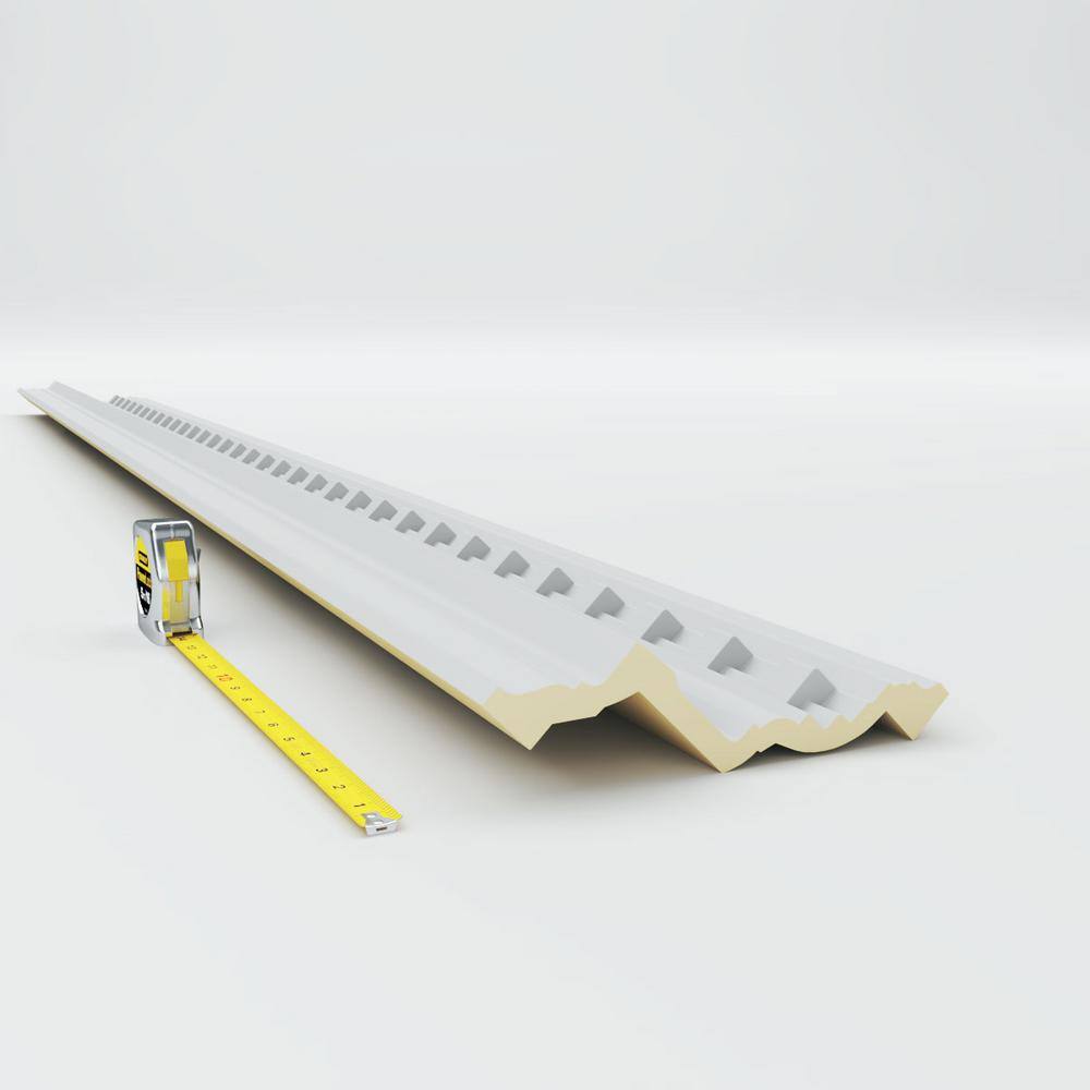 Ekena Millwork 6-3/8 in. x 7-7/8 in. x 94-1/2 in. Polyurethane Dentil Crown Moulding