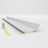 Ekena Millwork 7-7/8 in. x 7-7/8 in. x 94-1/2 in. Polyurethane Foster Cove Crown Moulding