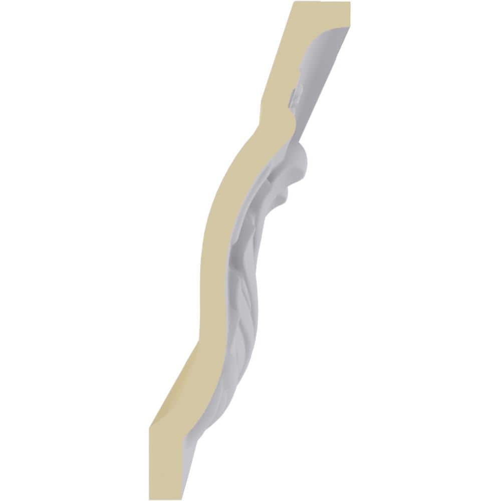 Ekena Millwork 3-3/4 in. x 9-1/4 in. x 94-1/2 in. Polyurethane Alexandria Crown Moulding
