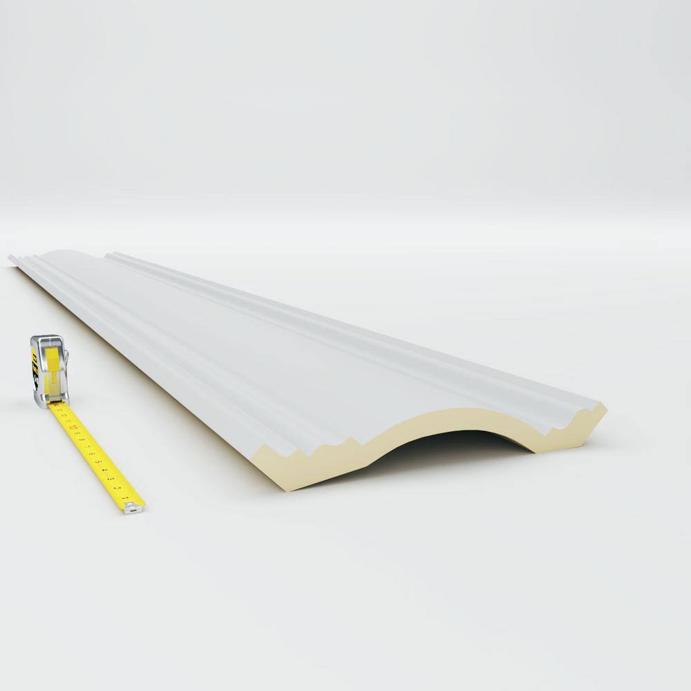 Ekena Millwork 9-7/8 in. x 9-7/8 in. x 94-1/2 in. Polyurethane Claremont Crown Moulding