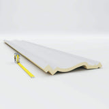 Ekena Millwork 12-5/8 in. x 10-5/8 in. x 94-1/2 in. Polyurethane Large Milton Smooth Crown Moulding