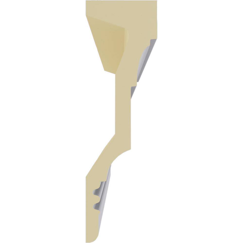 Ekena Millwork 3-5/8 in. x 11-7/8 in. x 94-1/2 in. Polyurethane Standard Crown Moulding