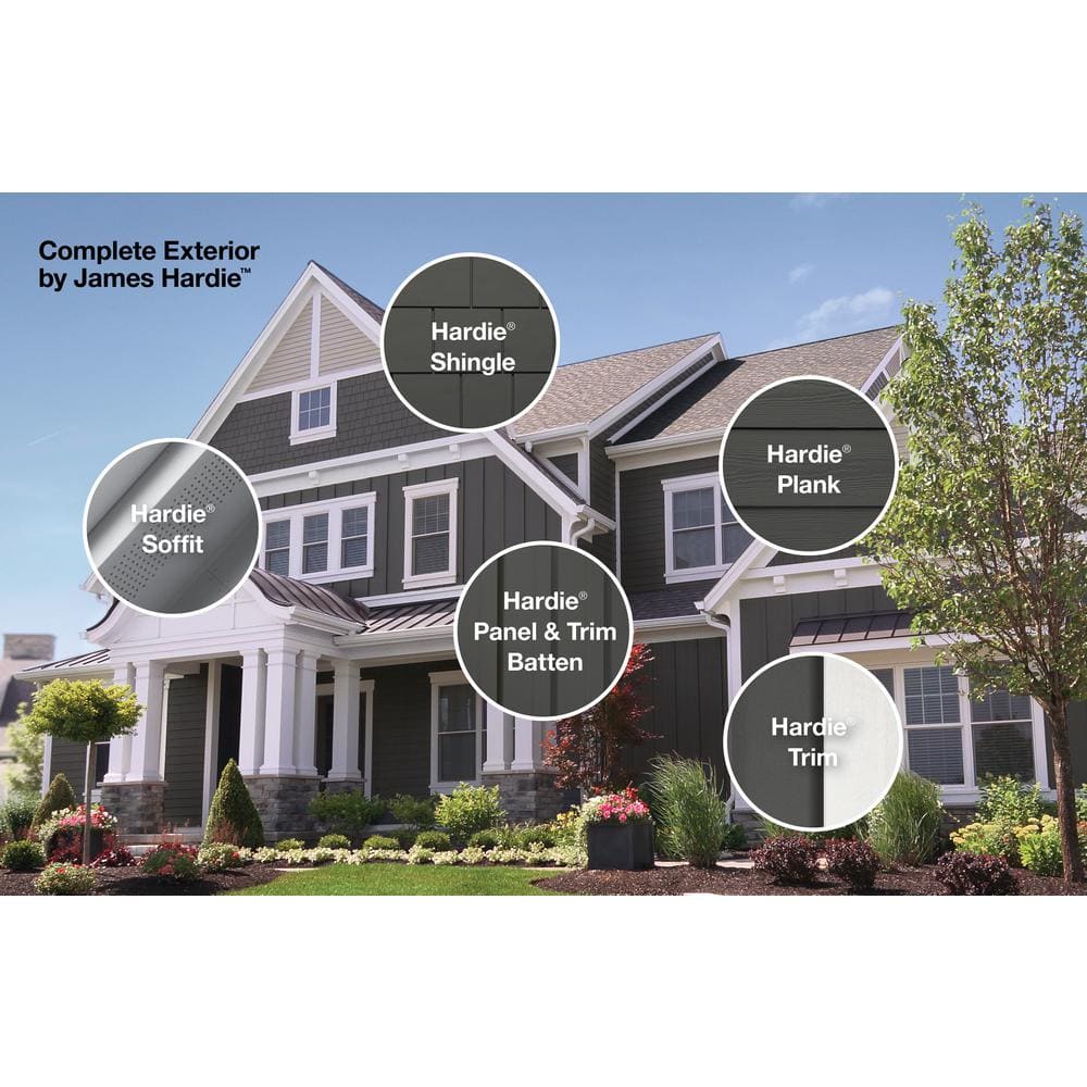 James Hardie 5/16 in. x 8-1/4 in. x 12 ft. HardiePlank Select Cedarmill Lap Siding, HZ10, Primed