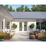 JELD-WEN 60 in. x 80 in. Right-Hand Outswing Low-E 10 Lite Primed Fiberglass Double Prehung Patio Door