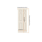 JELD-WEN 30 in. x 80 in. Colonist Primed Textured Molded Composite MDF Interior Door Slab