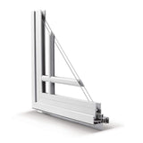 JELD-WEN 36 in. x 80 in. 9 Lite Primed Steel Prehung Left-Hand Inswing Back Door with Brickmould