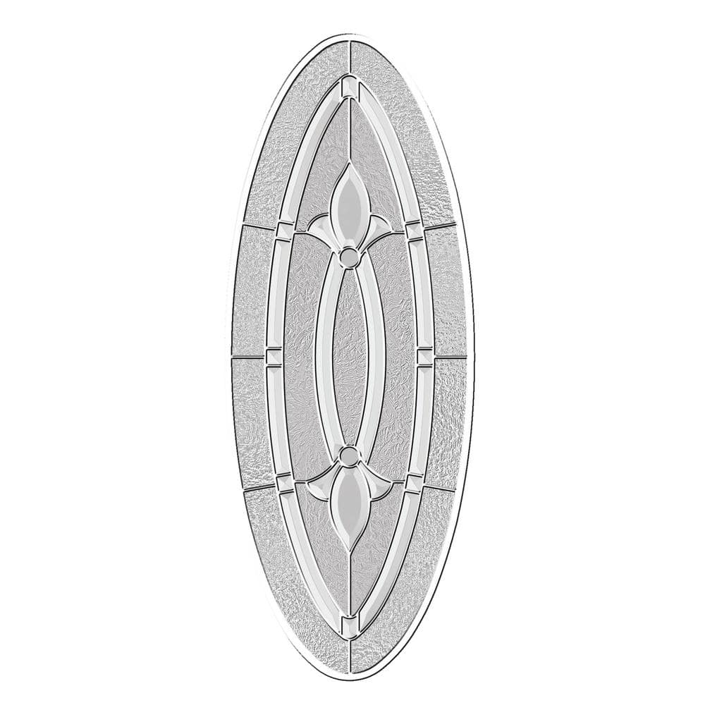 JELD-WEN 36 in. x 80 in. 3/4 Oval Lite Blakely Primed Steel Prehung Right-Hand Inswing Front Door