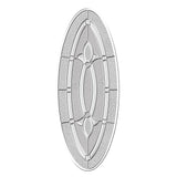 JELD-WEN 36 in. x 80 in. 3/4 Oval Lite Blakely Primed Steel Prehung Right-Hand Inswing Front Door