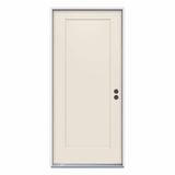 JELD-WEN 32 in. x 80 in. 1-Panel Craftsman Primed Steel Prehung Left-Hand Inswing Front Door
