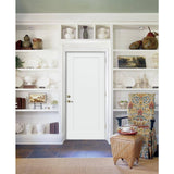 JELD-WEN 32 in. x 80 in. 1-Panel Craftsman Primed Steel Prehung Left-Hand Inswing Front Door