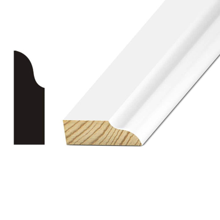 Kelleher O.G. 7/16 in/ x 1-3/8 in. PFJ Pine Stop Molding