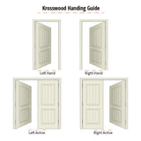 Krosswood Doors 30 in. x 80 in. 10-Lite Solid Hybrid Core MDF Primed Interior Door Slab