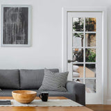 Krosswood Doors 30 in. x 80 in. 10-Lite Solid Hybrid Core MDF Primed Interior Door Slab