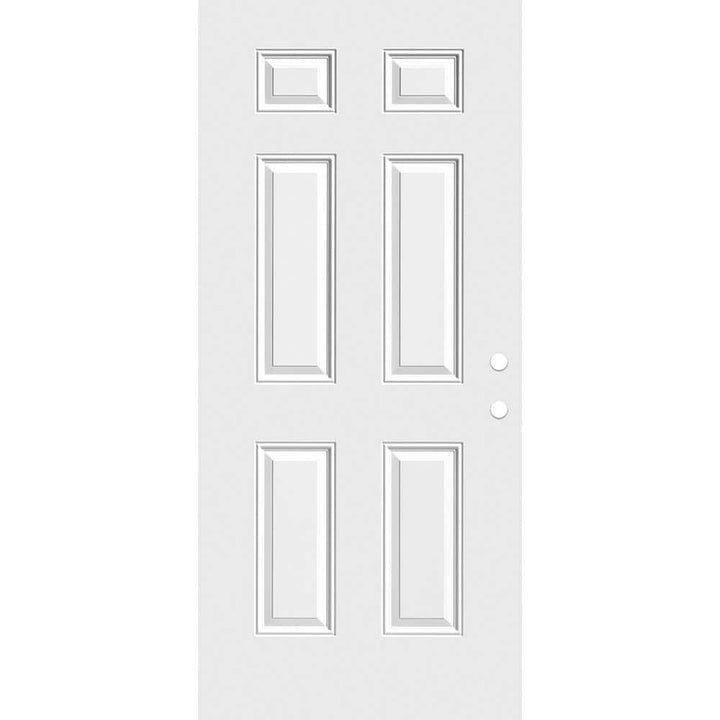 Masonite 30 in. x 80 in. Premium 6-Panel Primed Steel Front Door Slab