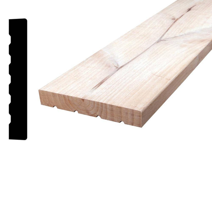 Alexandria Moulding 11/16 in. D x 4-9/16 in. W x 84 in. L Pine Wood Finger-Joint Jamb Moulding Pack (3-Pack)