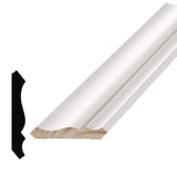 Alexandria Moulding 9/16 in. D x 3-5/8 in. W x 96 in. L Pine Wood Finger-Joint Crown Moulding Pack (8-Pack)